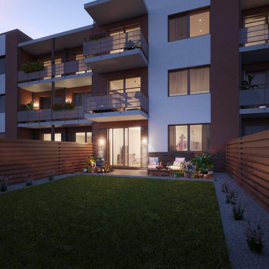 Pilaitės terasos 3-4 etapai (Simono Grunau g. 30, 32, 34, 36, 38, 40) - Rindu mājas - vizualizācija