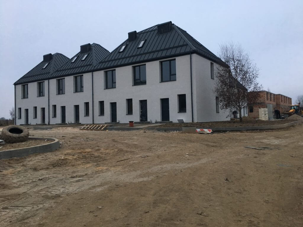 Rytinė žvaigždė (Valonų g. 13) - Row housing - construction photos