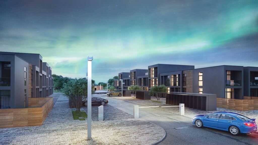 Šiaurės pašvaistė (Danės/Įsrūties g.) - Row housing - visualization