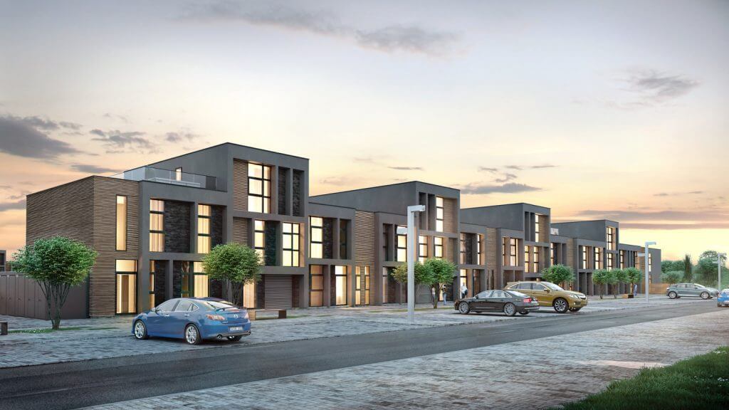 Šiaurės pašvaistė (Danės/Įsrūties g.) - Row housing - visualization