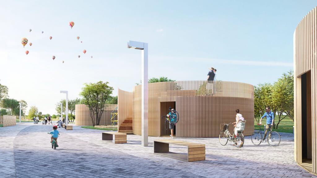 Šiaurės pašvaistė (Danės/Įsrūties g.) - Row housing - visualization