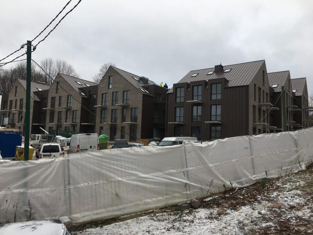 Užupio terasos (Kreivasis skg. 18) - Multi apartment - construction photos