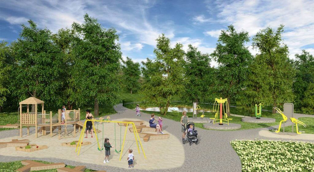 Voverės namų kvartalas (Piliavos g.) - Row housing - visualization