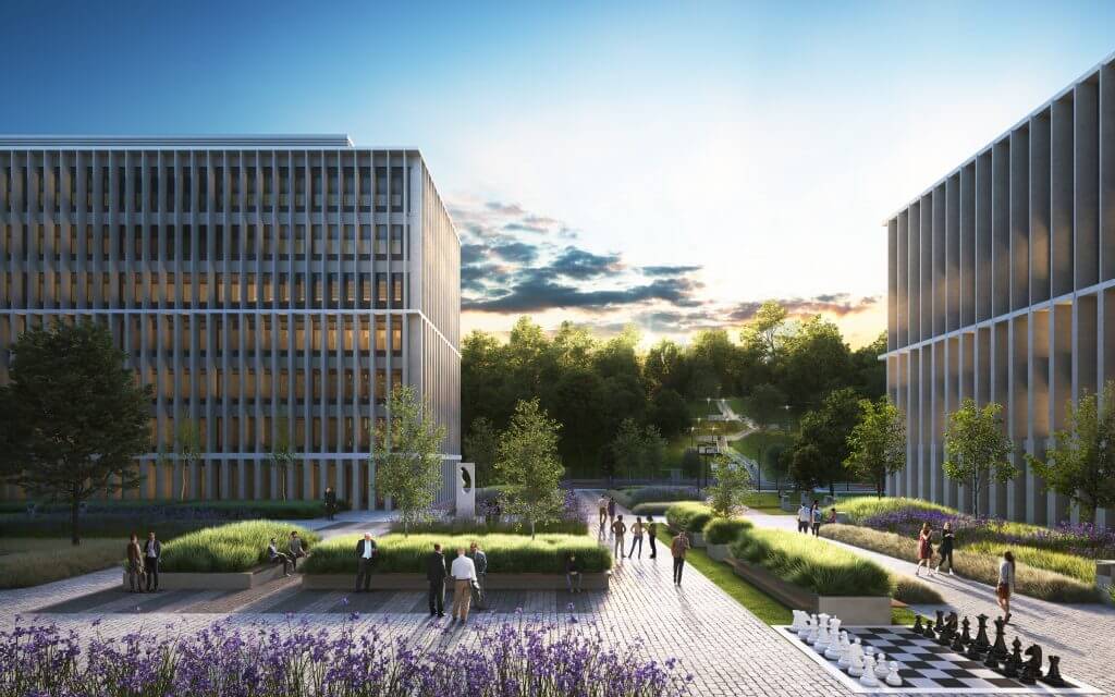 Business Garden Vilnius 1 etapas (Laisvės pr. 10) - Office center - visualization