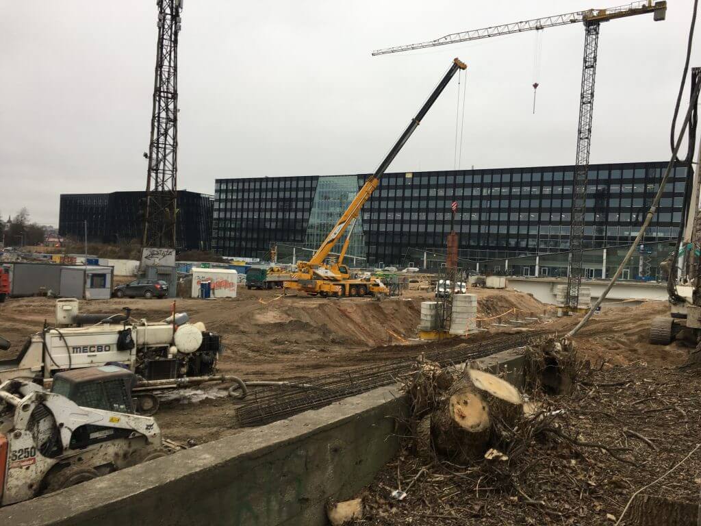 Business Stadium North (Rinktinės g. 3) - Verslo centras - statybų nuotraukos