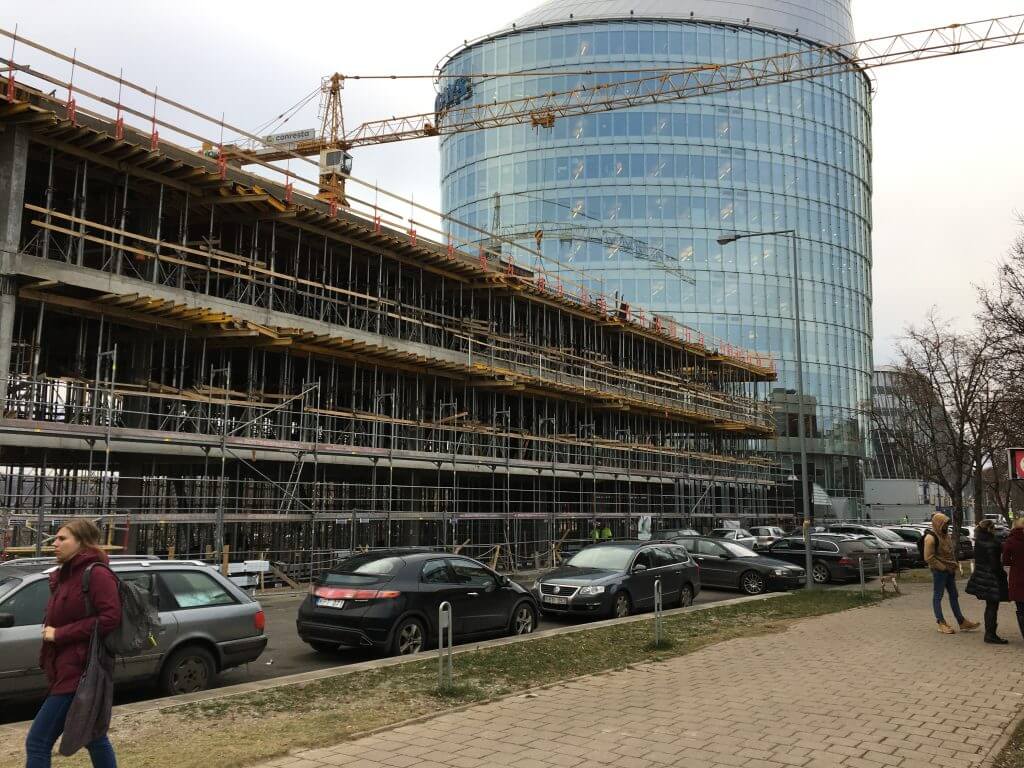 Green Hall 3 (Upės g. 9) - Office center - construction photos