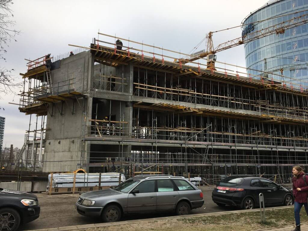 Green Hall 3 (Upės g. 9) - Office center - construction photos