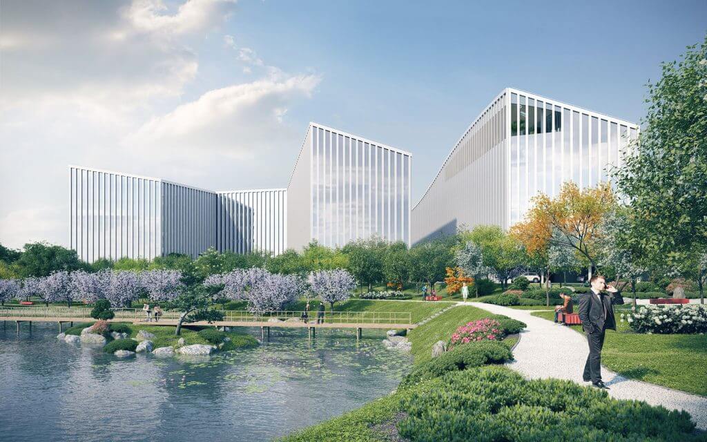 Park Town (Lvovo g. 105A) - Office center - visualization