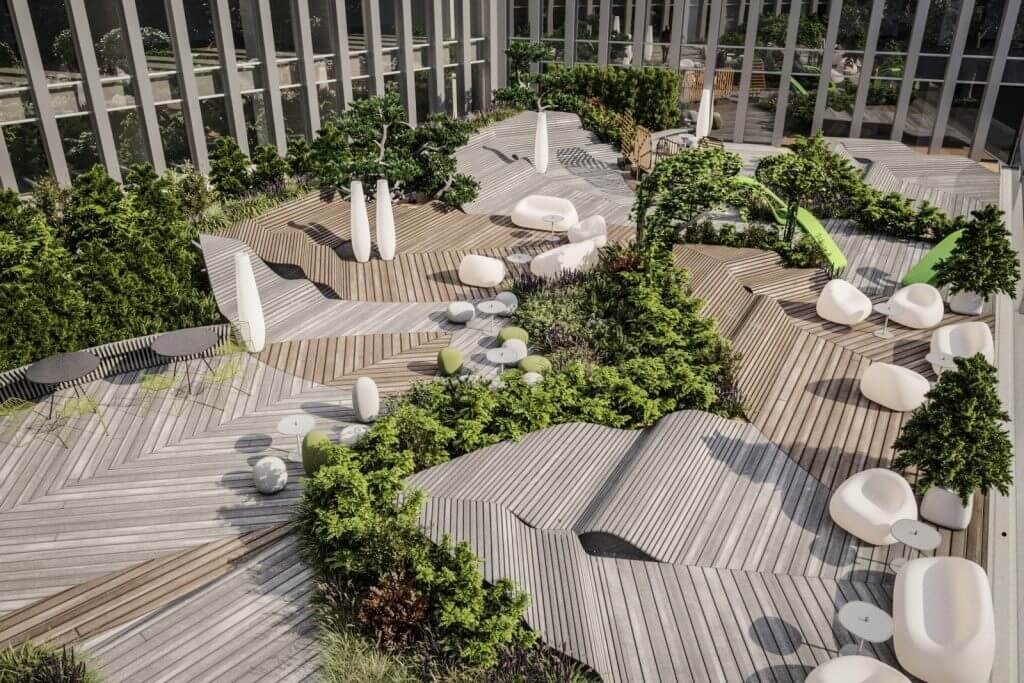 Park Town (Lvovo g. 105A) - Office center - visualization