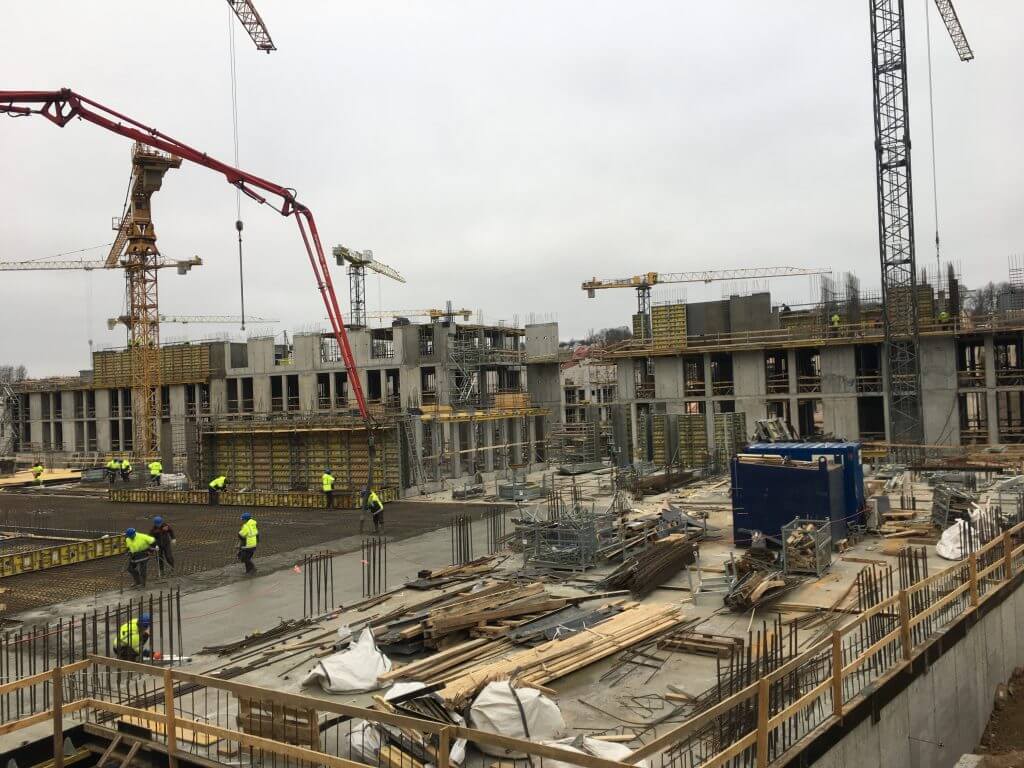 Verslo namai PAUPYS (Aukštaičių g.) - Office center - construction photos