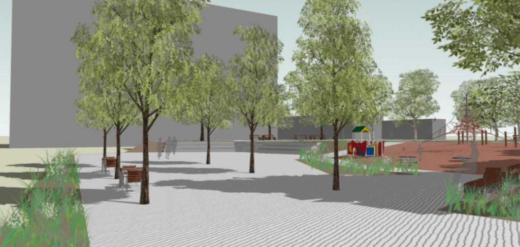 Naujamiesčio skveras (Algirdo g.) - Square - visualization