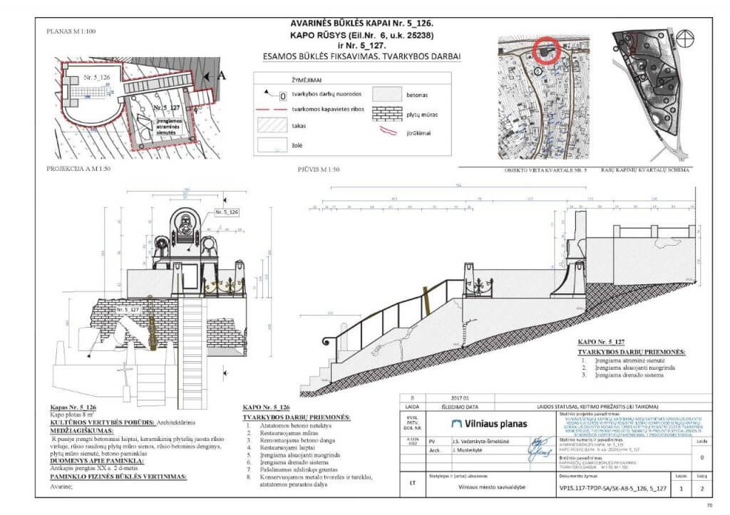Rasų kapinių rekonstrukcija (Rasų g.) - Funeral services and sites - visualization